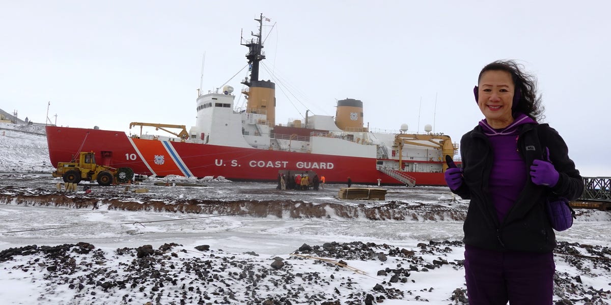 I live and work in Antarctica at 60 years old. From early wakeups to nightclubs, here's what a typical day is like.