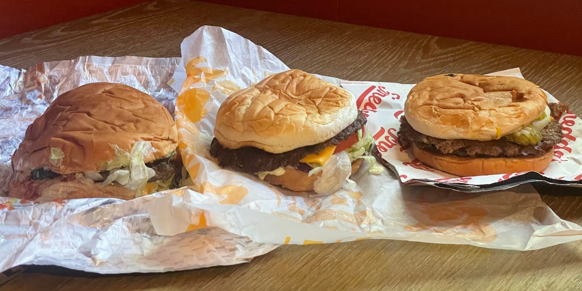 I ordered burgers at Culver's, Freddy's, and Sonic. The best was also the cheapest.