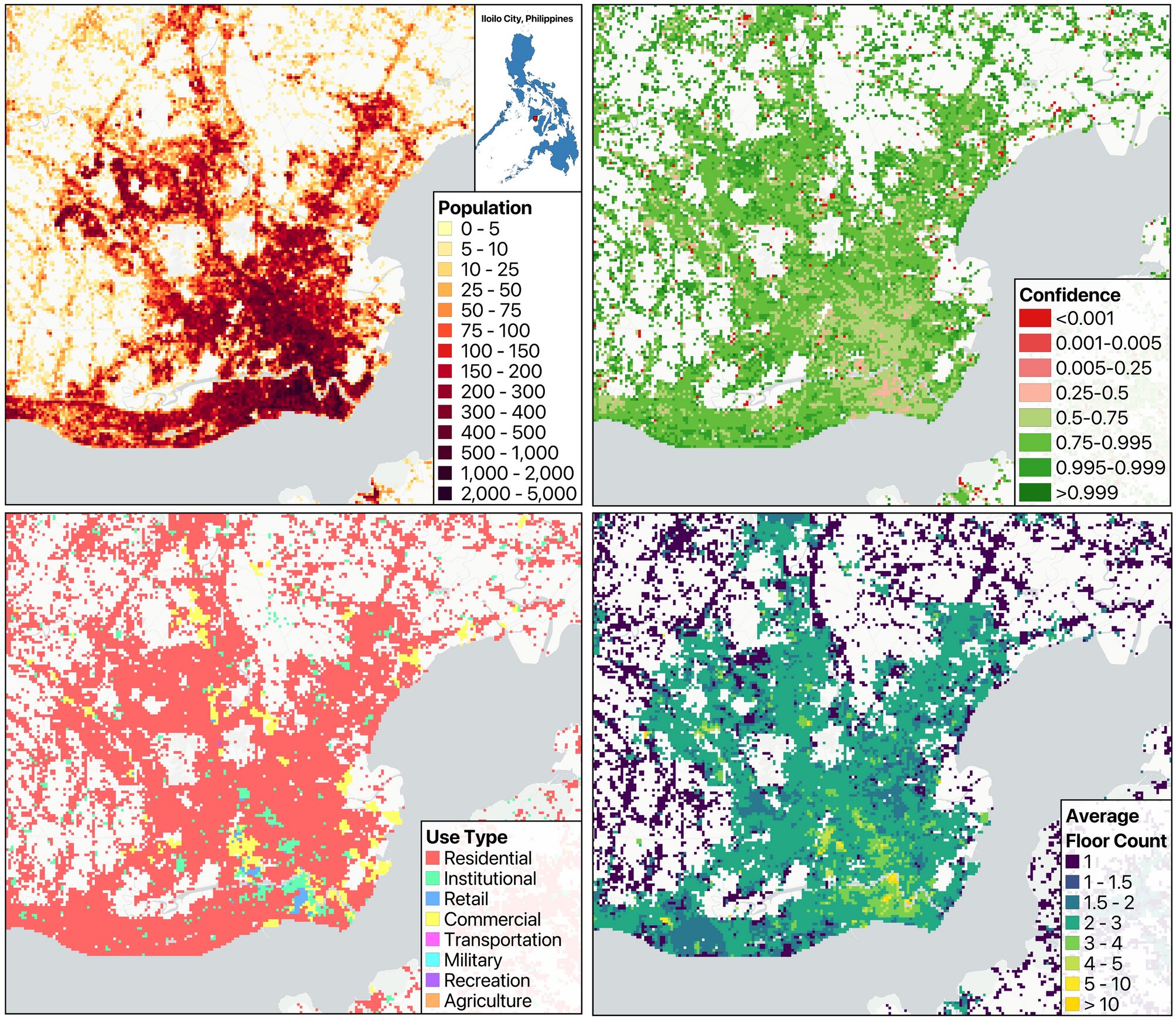 Global population dataset uses buildings to reveal people's daily movement patterns
