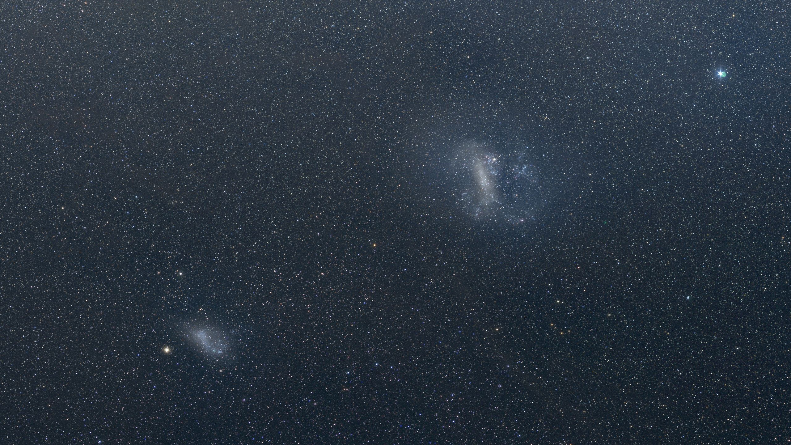 Trouble near the Milky Way: The Large Magellanic Cloud is ripping its smaller neighbor galaxy apart